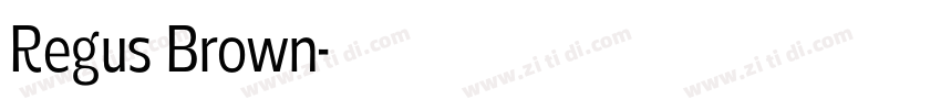 Regus Brown字体转换